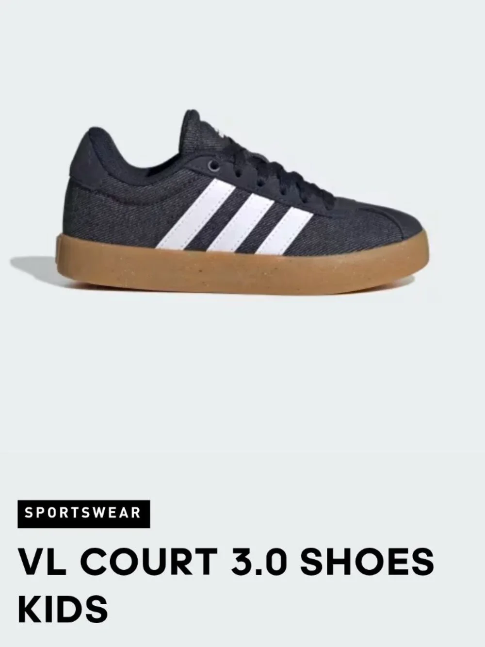 ADIDAS VL court shoes 3.0 boys size 4